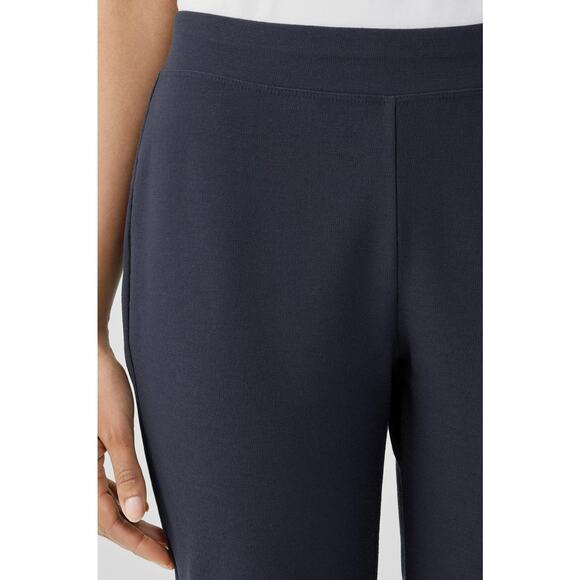 Eileen Fisher Slim Ankle Stretch Crepe Pant Nocturne Blue Womens Size Medium New - Picture 2 of 10